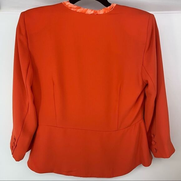 New CAbi Jane Grenadine Chiffon Crossover Jacket #216 Size 4 - Picture 5 of 10